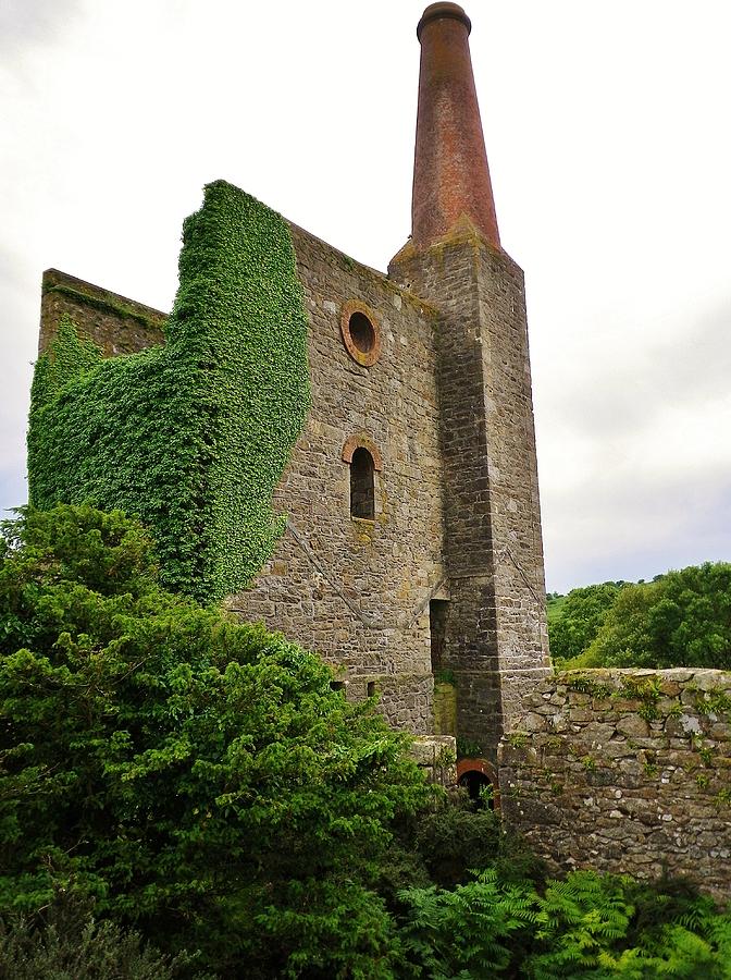 Prince Of Wales Engine House At Phoenix United Mine Bodmin Moor Photograph by Richard Brookes