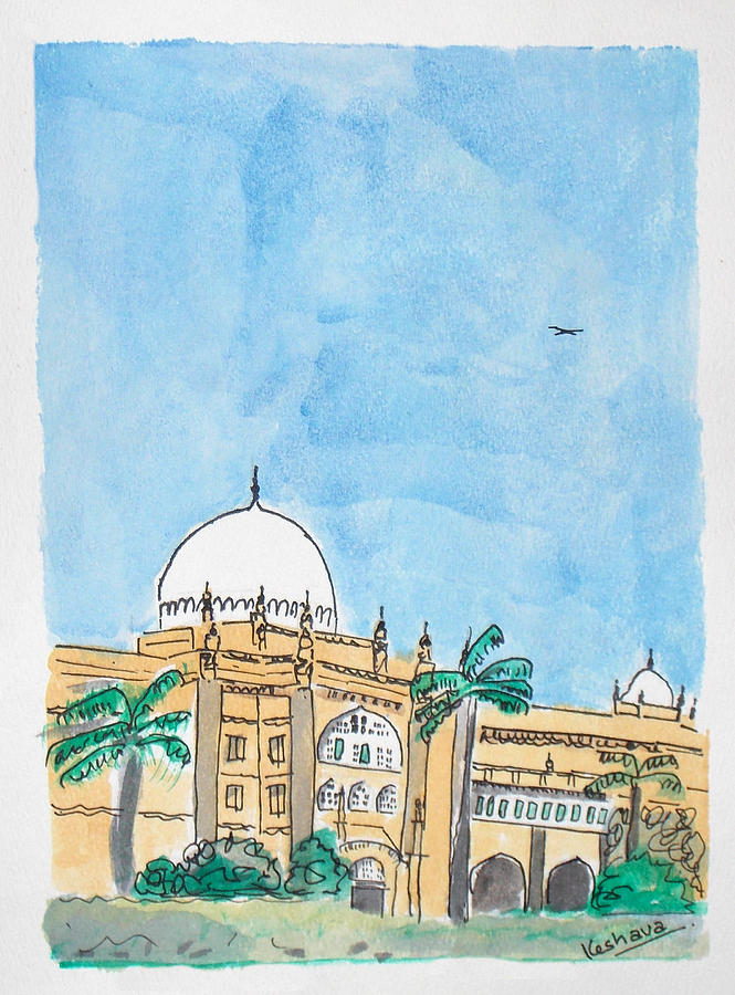 Landmark Painting - Prince of Wales Museum Mumbai by Keshava Shukla