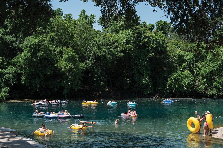 Prince Solms Park on the Comal River in New Braunfels Photograph by Carol M Highsmith