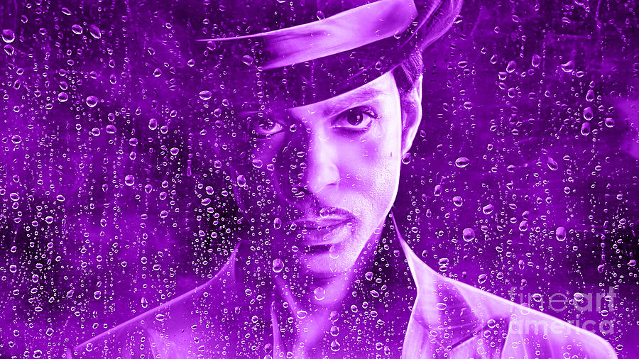 Prince Tribute Purple Rain Mixed Media by Marvin Blaine