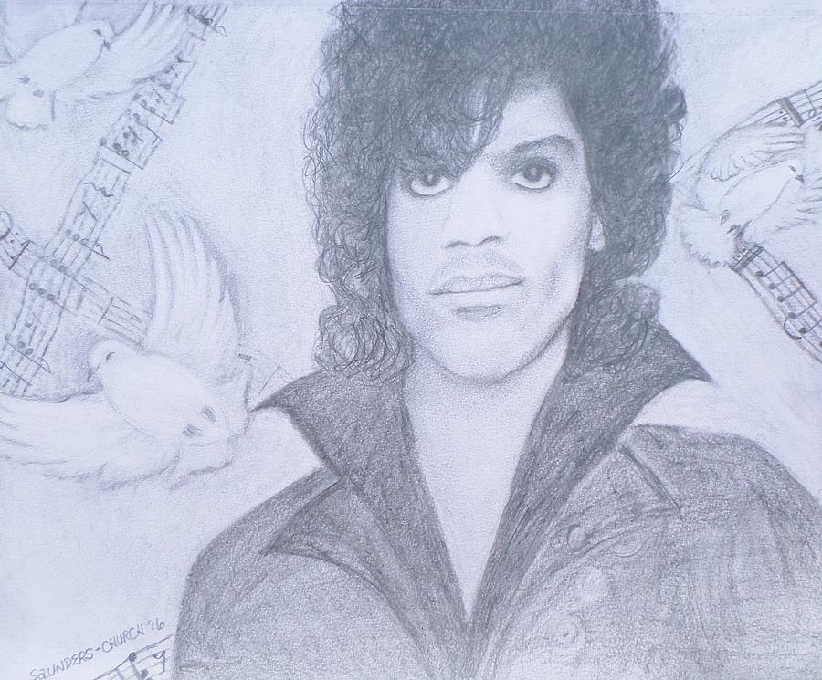 Prince When Doves Cry Drawing by Christy Saunders Church