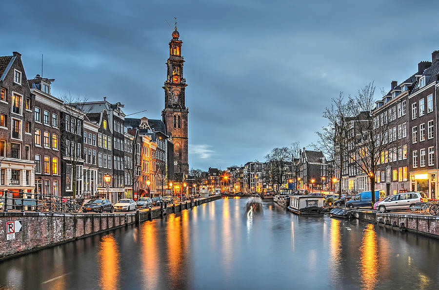 Princes Canal in Amsterdam  Photograph by Frans Blok