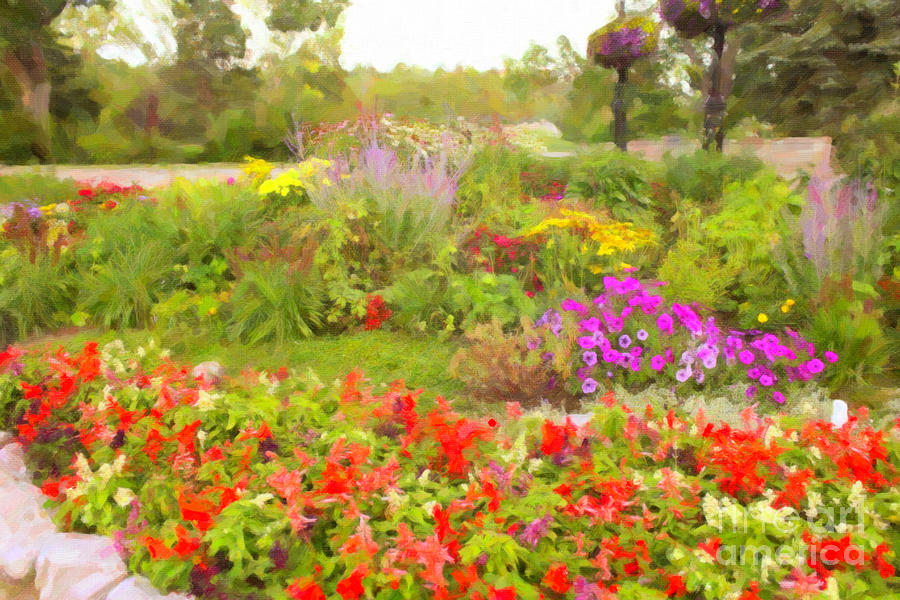 Princes Island Flower Garden Digital Art by Donna L Munro