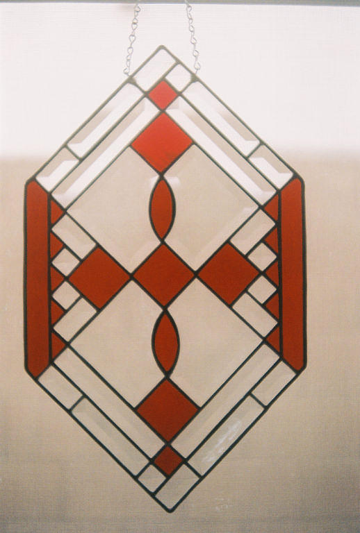 Red Glass Art - Princess Cut by Arnold Quentin Red Glass Art - Princess Cut by Arnold Quentin