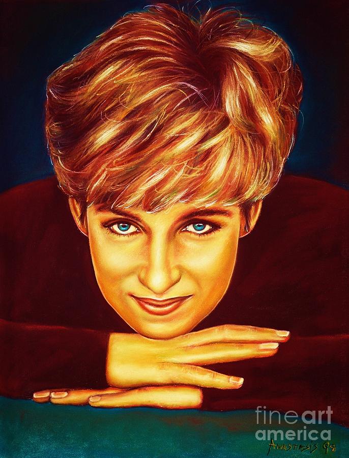 Queen Painting - Princess Diana  by Anastasis  Anastasi
