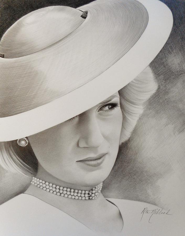 Princess Diana Drawing by Rita Niblock Fine Art America