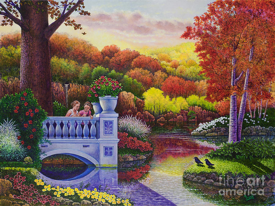 Princess Gardens Painting by Michael Frank