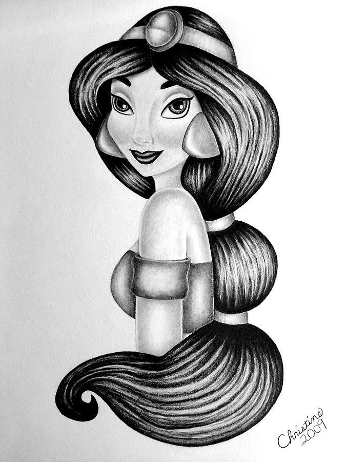 black and white princess jasmine