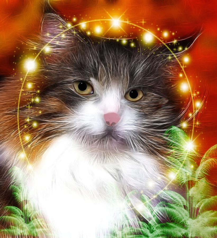 Cat Digital Art - Princess Kitty by Madeline  Allen - SmudgeArt