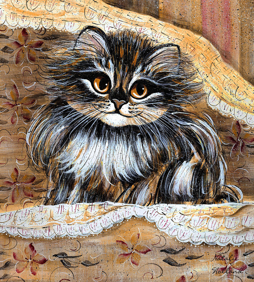Princess Kitty Painting by Natalie Holland