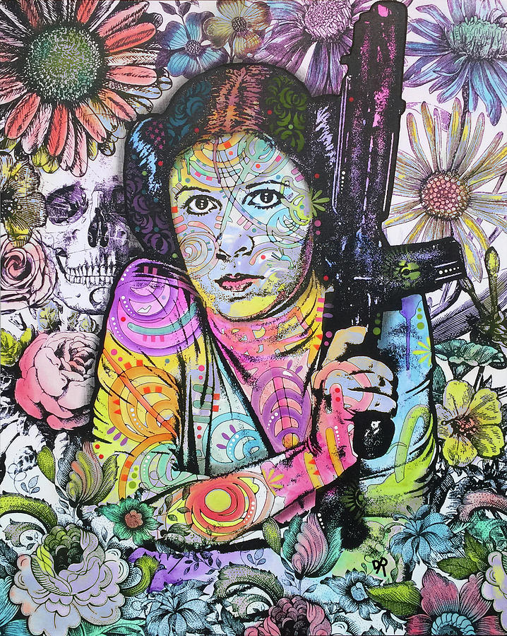 Princess Leia Flowers by Dean Russo Art Princess Leia Flowers by Dean Russo Art