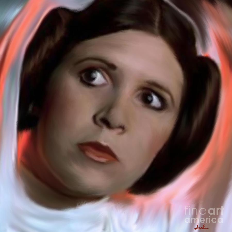 Princess Leia Painting by Jack Bunds Princess Leia Painting by Jack Bunds