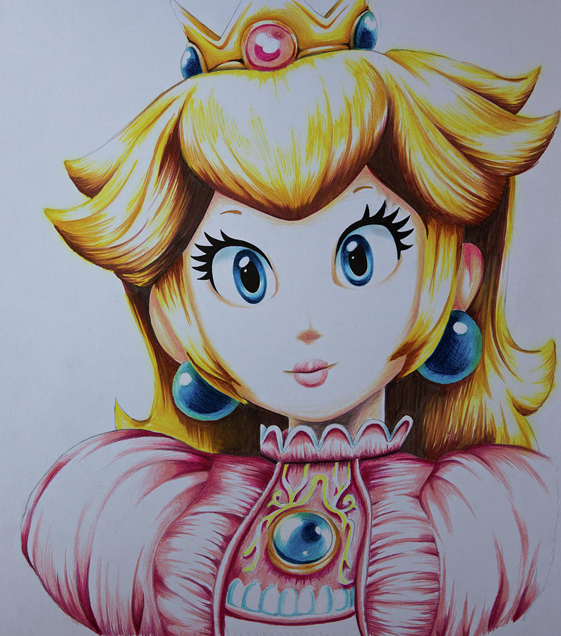 Princess Peach Sketch By Rongs1234 On Deviantart Dese - vrogue.co