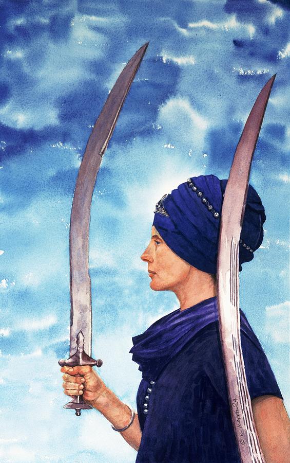 Princess Warrior Painting by Gurukirn Khalsa