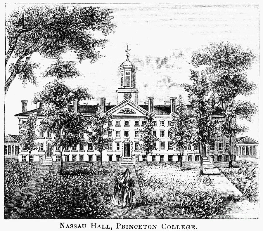 Princeton College, 1852 Photograph by Granger