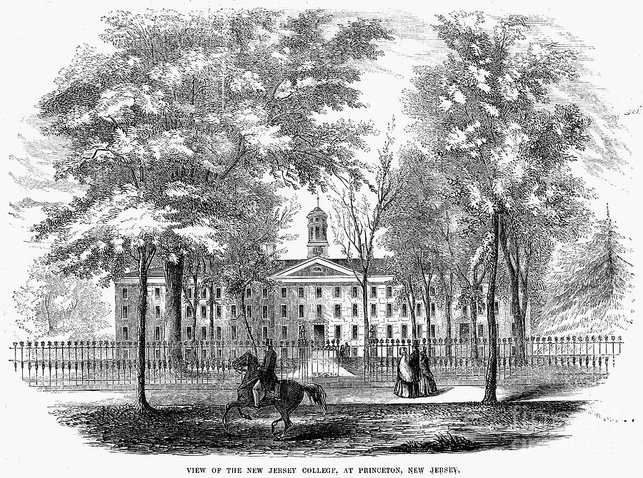 Princeton College, 1853 Photograph by Granger