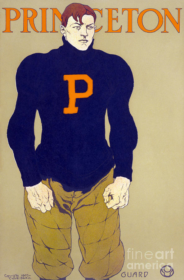 Princeton Football Painting by Granger