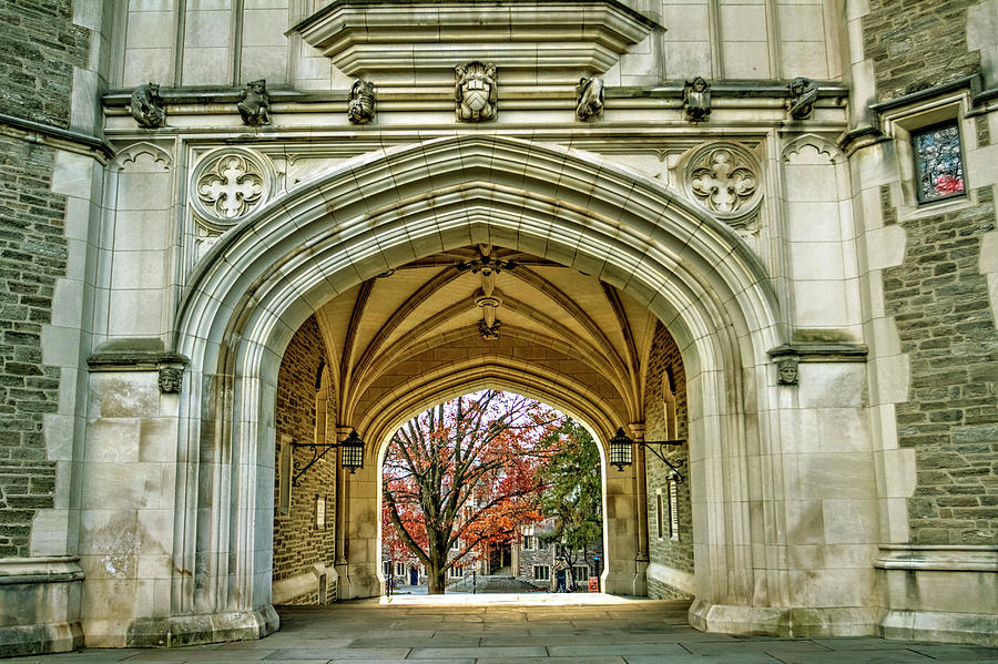 Princeton University Gothic, Princeton, New Jersey Arches In Autumn Photograph