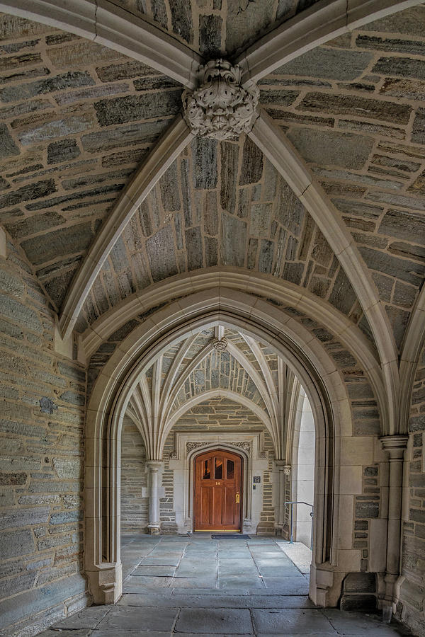 Princeton University Photograph - Princeton University Holder Hall Arches by Susan Candelario