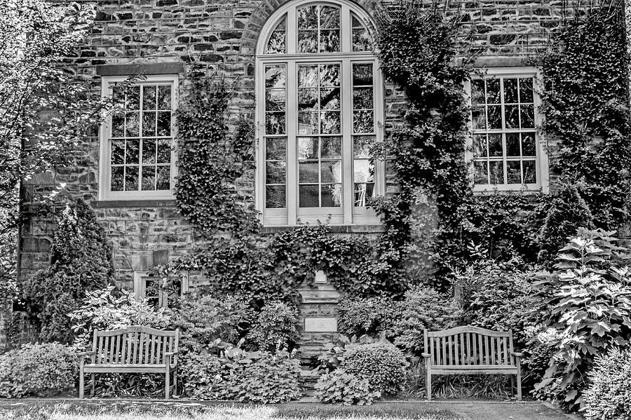 Princeton University In Black And White Photograph