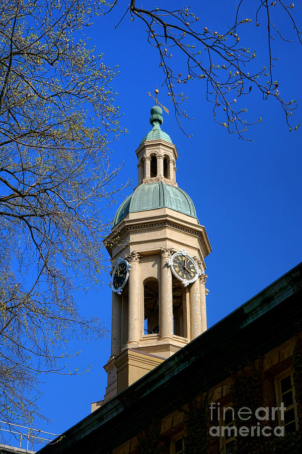 Princeton University Nassau Hall Bell Tower   Photograph by Olivier Le Queinec
