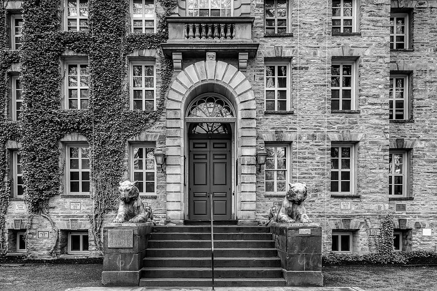 Princeton University Nassau Hall BW Photograph by Susan Candelario
