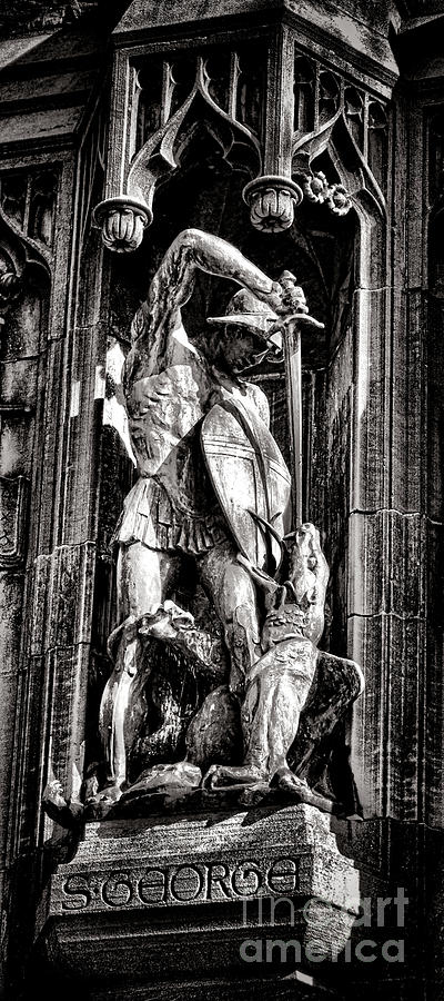 Princeton University Saint George and Dragon Sculpture Photograph by Olivier Le Queinec