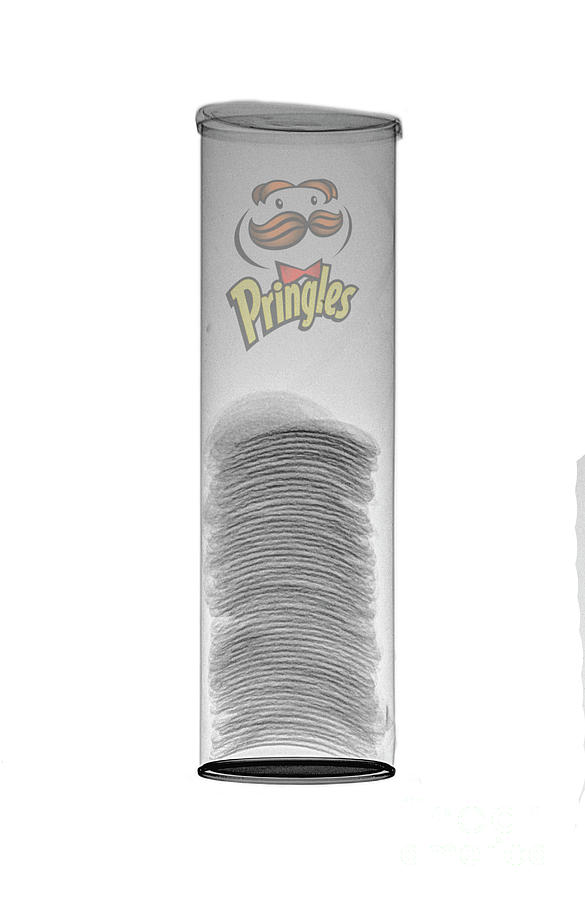 Pringles under x-ray  Photograph by Guy Viner