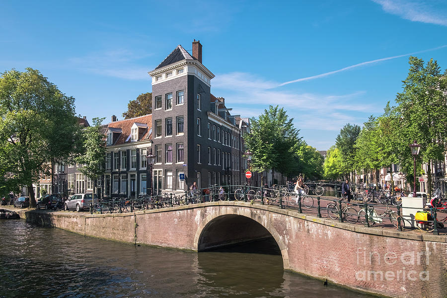 Prinsengracht Canal Street Scene, Amsterdam, Netherlands Photograph by Philip Preston