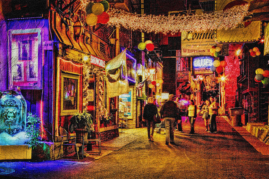 Printers Alley Photograph by Diana Powell