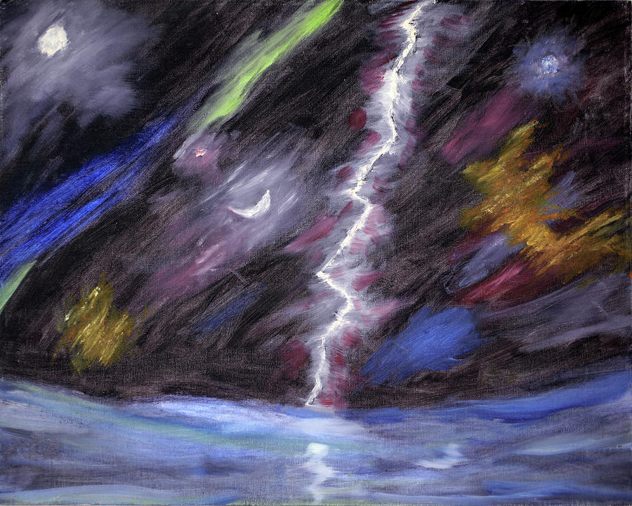 Prism Shock Painting by K R Burks