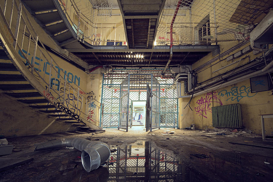 Prison Door With Bars - Abandoned Places Photograph by Dirk Ercken