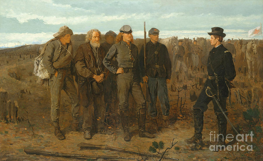 Prisoners from front, 1866 Painting by Winslow Homer