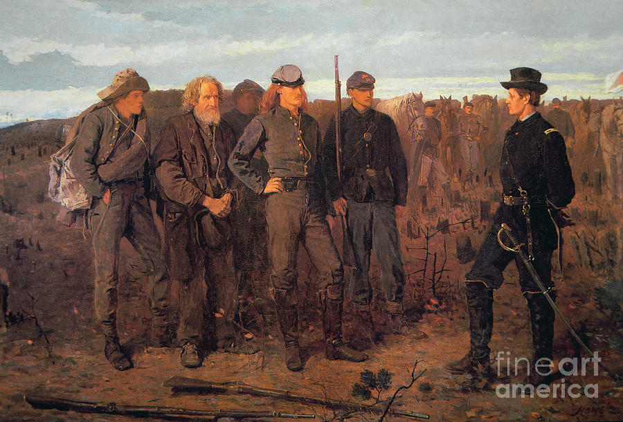 Winslow Homer Painting - Prisoners from the Front by Winslow Homer