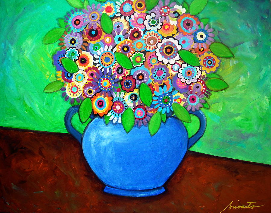 Pristine Blooms Viii Painting by Pristine Cartera Turkus