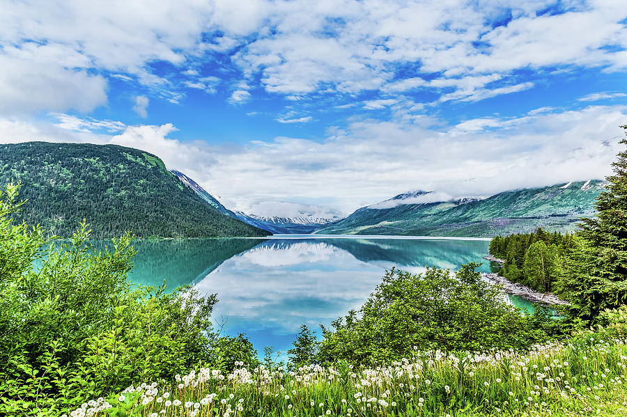 Pristine Blue Alaskan Lake Photograph
