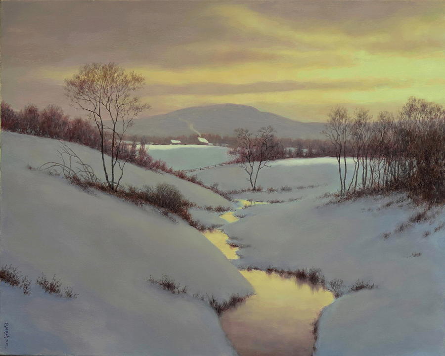Winter Painting - Pristine Morning by Barry DeBaun