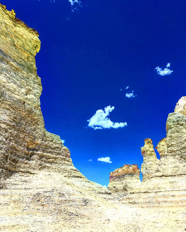 Pristine Sky Meets Historic Rocks Photograph by Michael Oceanofwisdom Bidwell
