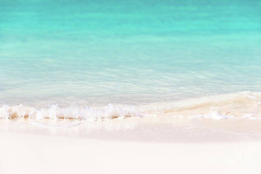 Summer Photograph - Pristine water and white sand by Delphimages Photo Creations