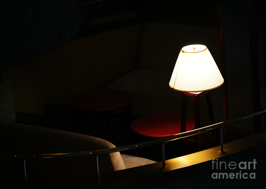 Lamp Photograph - Private Affair by Linda Shafer