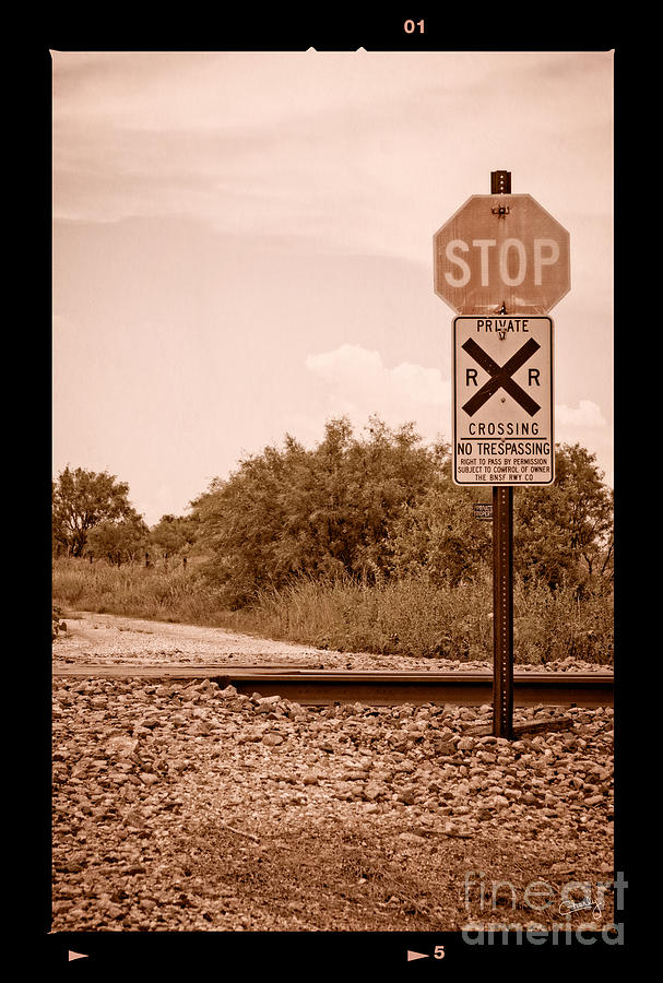 Private Country RR Crossing Photograph by Imagery by Charly