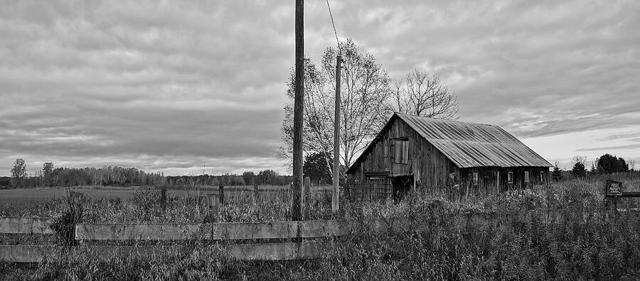 Private Property bw Photograph by Daniel Thompson