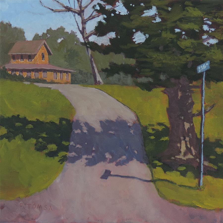 Private Road - Art by Bill Tomsa Painting by Bill Tomsa