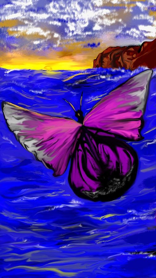 Butterfly Digital Art - Priveledged To Flutter Aimlessly by Anthony Sotelo
