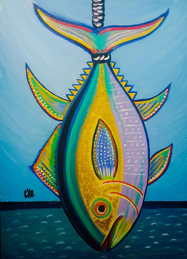 Prized Catch - Atlantic Yellowfin Tuna Painting