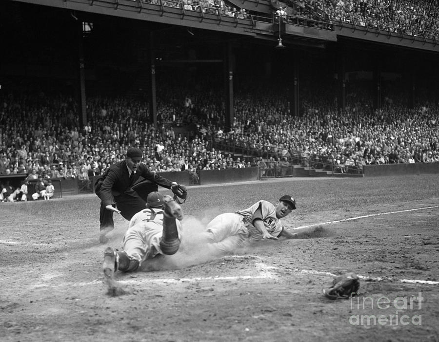 Baseball Photograph - Pro Baseball Game, C.1950s by H. Armstrong Roberts/ClassicStock