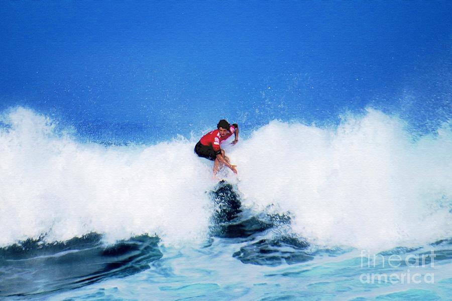 Pro Surfer Alex Ribeiro Photograph by Scott Cameron