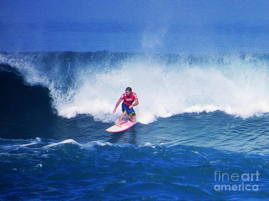 Pro Surfer Glenn Hall Photograph by Scott Cameron