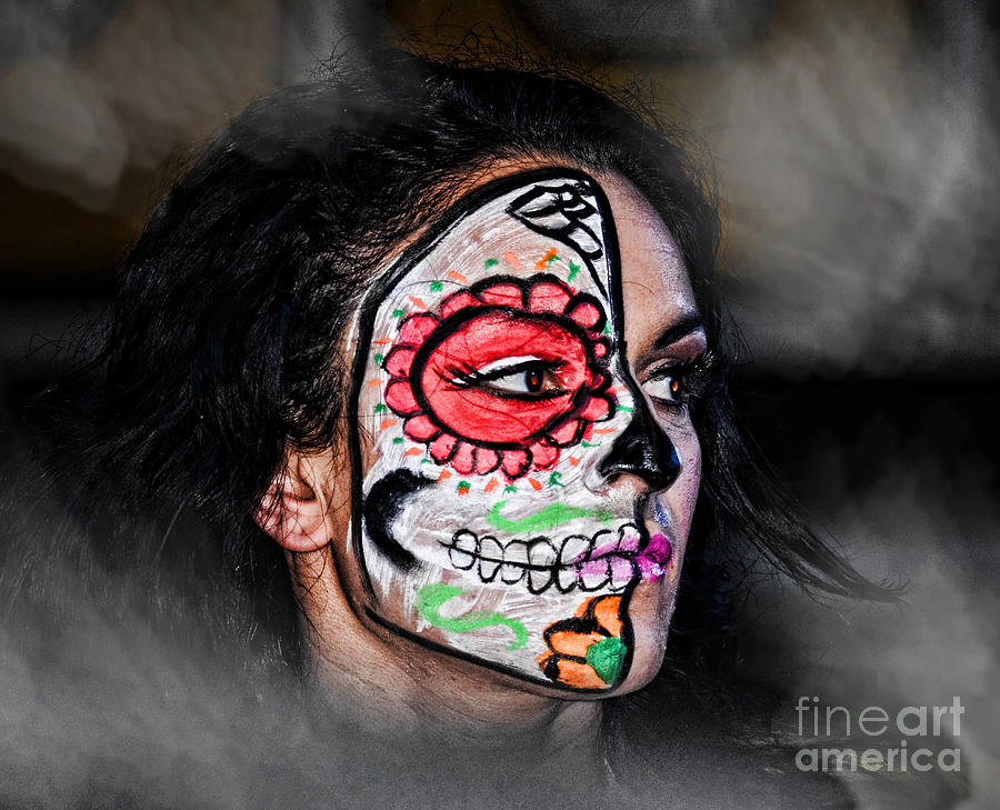 Portrait Photograph - Pro Wrestler Thunder Rosa From Out of the Mist  by Jim Fitzpatrick