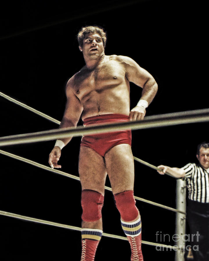 Pro Wrestling Legend Don Muraco Eyeing His Opponent  Photograph by Jim Fitzpatrick